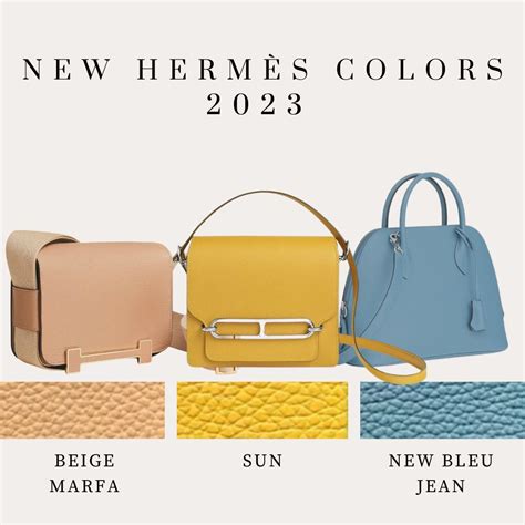 hermes bag colors 2024|new hermes colors.